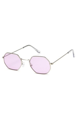 Purple Hexagon Sunglasses