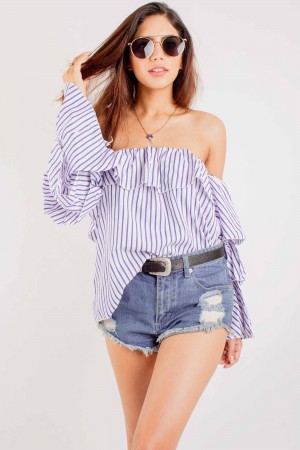 Off Shoulder Ruffle Top