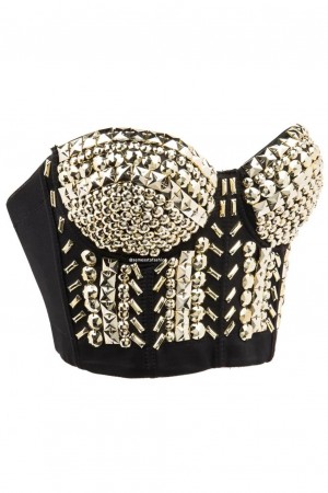 Alexandra Gold Rivet Bustier